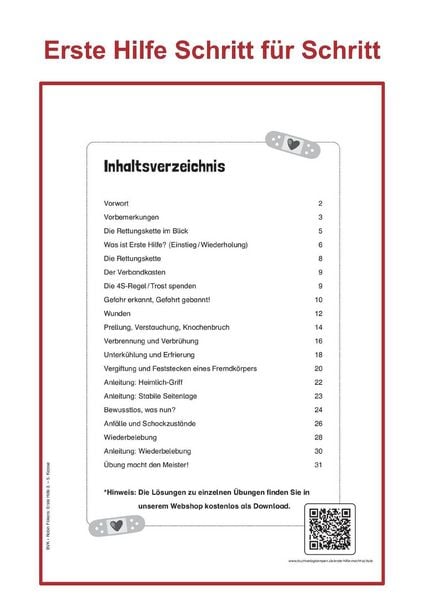 Produktbild: Erste Hilfe macht Schule
