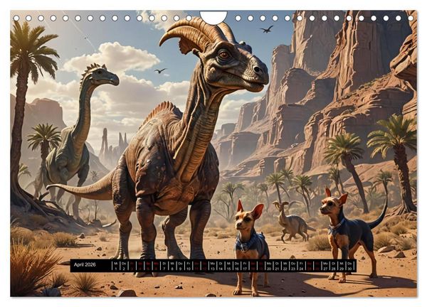 Produktbild: Tiere - damals und heute (Wandkalender 2026 DIN A4 quer), CALVENDO Monatskalender