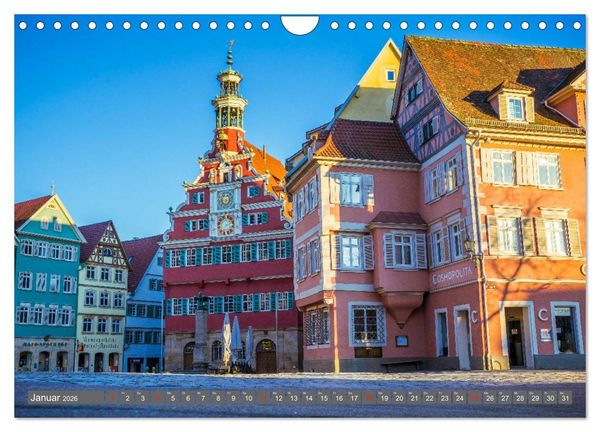 Produktbild: Historisches Esslingen am Neckar 2026 (Wandkalender 2026 DIN A4 quer), CALVENDO Monatskalender