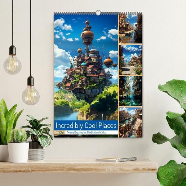 Produktbild: Incredibly Cool Places (Wall Calendar 2026 DIN A2 portrait), CALVENDO 12 Month Wall Calendar