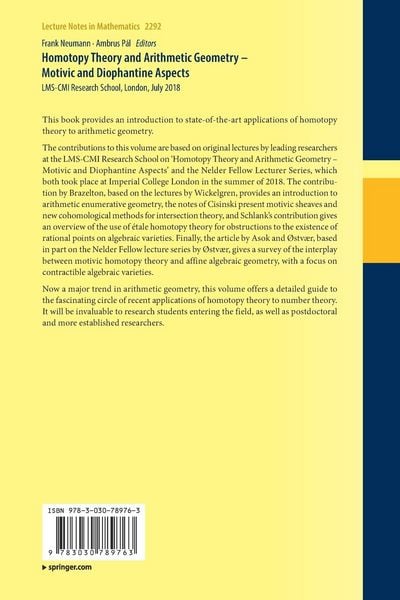 Produktbild: Homotopy Theory and Arithmetic Geometry &ndash; Motivic and Diophantine Aspects