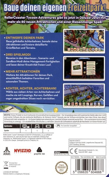 Produktbild: RollerCoaster Tycoon Adventures Deluxe