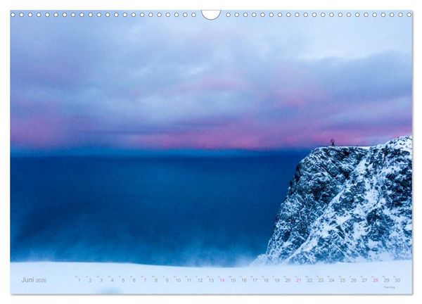 Produktbild: Hurtigruten im Winter - Hunting the light (Wandkalender 2026 DIN A3 quer), CALVENDO Monatskalender