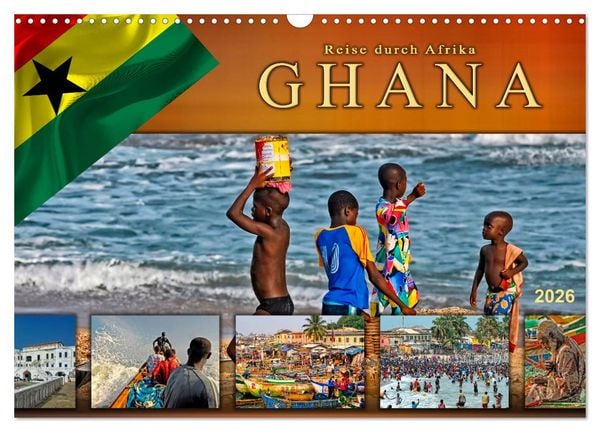 Reise durch Afrika - Ghana (Wandkalender 2026 DIN A3 quer), CALVENDO Monatskalender