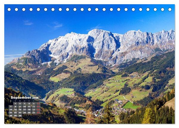 Produktbild: Die weiten T&auml;ler im Salzburger Land (Tischkalender 2026 DIN A5 quer), CALVENDO Monatskalender