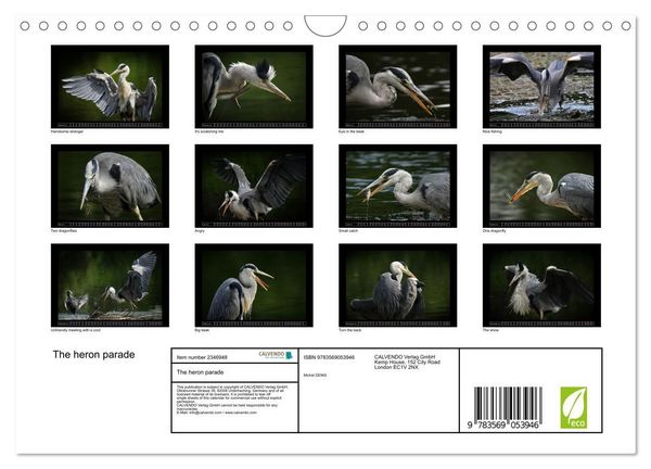 Produktbild: The heron parade (Wall Calendar 2027 DIN A4 landscape), CALVENDO 12 Month Wall Calendar