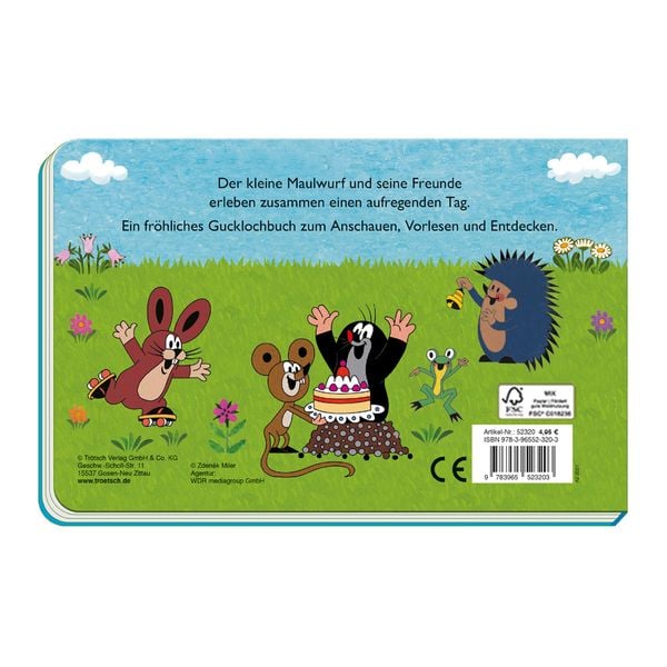 Produktbild: Tr&ouml;tsch Der kleine Maulwurf Mein erstes Gucklochbuch Pappenbuch