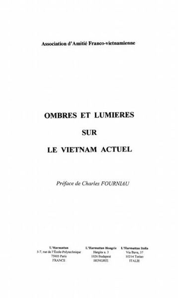 Produktbild: Ombres et lumieres sur le Vietnam actuel