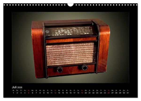 Produktbild: Dampfradios - Antike Radios mit Patina (Wandkalender 2026 DIN A3 quer), CALVENDO Monatskalender
