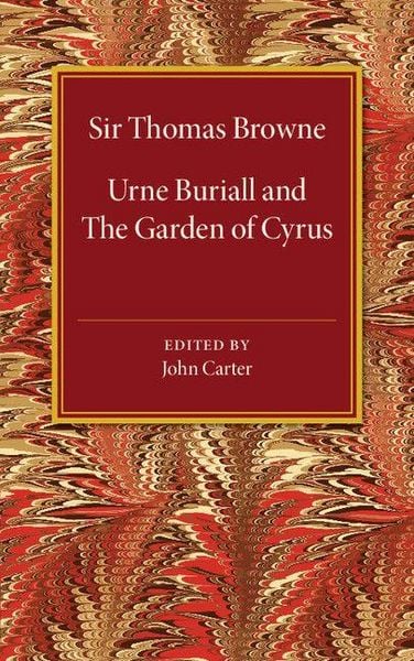 Produktbild: Urne Buriall and the Garden of Cyrus