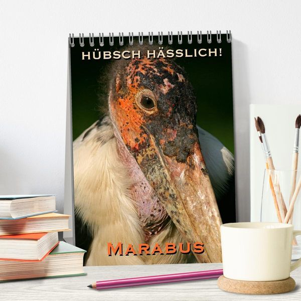 Produktbild: H&uuml;bsch h&auml;sslich! Marabus (Tischkalender 2026 DIN A5 hoch), CALVENDO Monatskalender