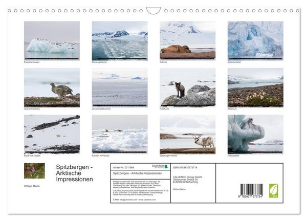 Produktbild: Spitzbergen - Arktische Impressionen (Wandkalender 2026 DIN A3 quer), CALVENDO Monatskalender