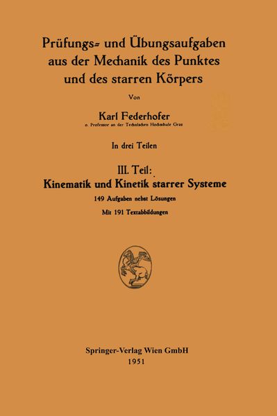Produktbild: Kinematik und Kinetik starrer Systeme