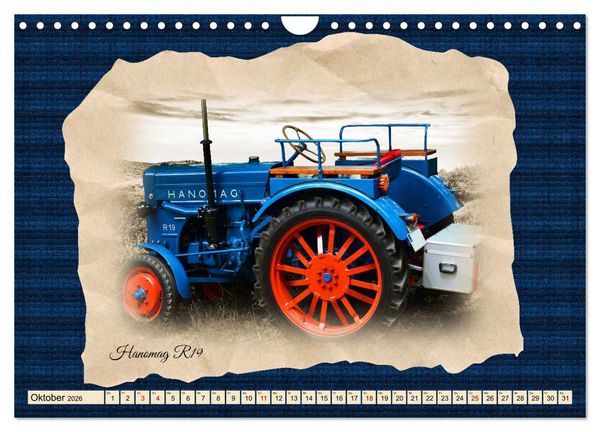 Produktbild: Hanomag Schlepper (Wandkalender 2026 DIN A4 quer), CALVENDO Monatskalender