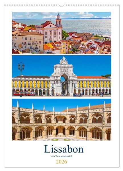 Produktbild: Lissabon - ein Traumreiseziel (Wandkalender 2026 DIN A2 hoch), CALVENDO Monatskalender