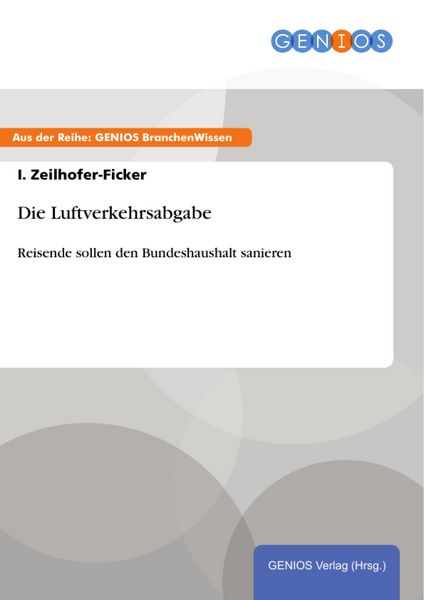 Produktbild: Die Luftverkehrsabgabe