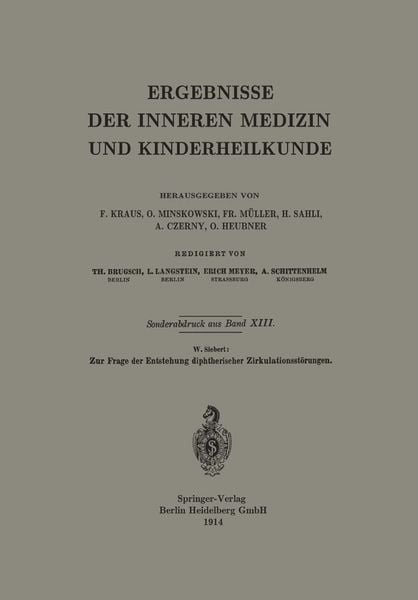 Produktbild: Zur Frage der Entstehung diphtherischer Zirkulationsst&ouml;rungen