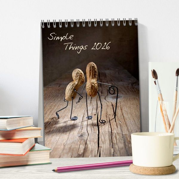 Produktbild: Simple Things 2026 (Tischkalender 2026 DIN A5 hoch), CALVENDO Monatskalender