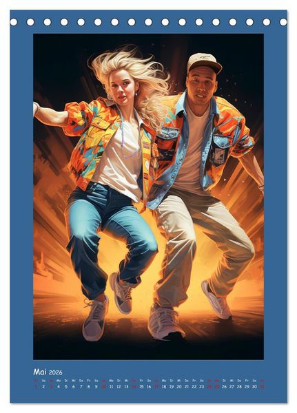 Produktbild: Urban Dancer. Streetstyle-Szene-Illustrationen (Tischkalender 2026 DIN A5 hoch), CALVENDO Monatskalender