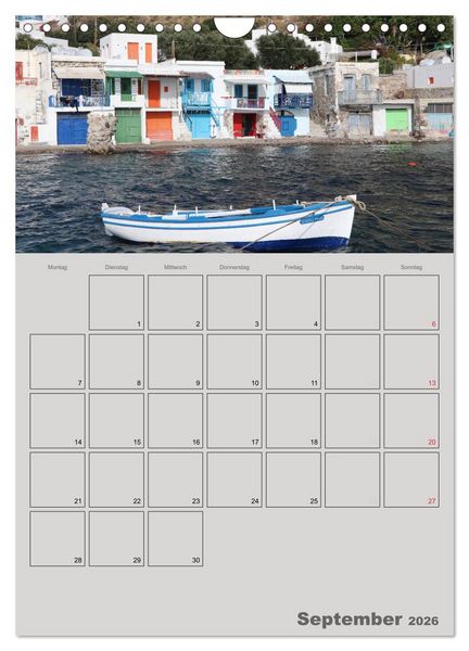 Produktbild: Kykladen, Perlen der &Auml;g&auml;is (Wandkalender 2026 DIN A4 hoch), CALVENDO Monatskalender
