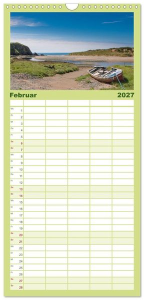 Produktbild: Familienplaner 2027 - Irland. Wild Atlantic Views. mit 5 Spalten (Wandkalender, 21 x 45 cm) CALVENDO