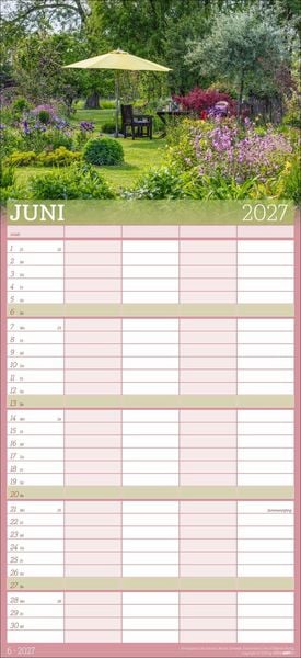 Produktbild: Garten Familienplaner 2027
