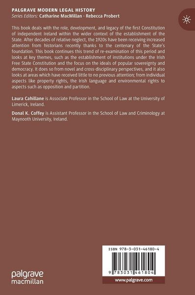 Produktbild: The Centenary of the Irish Free State Constitution