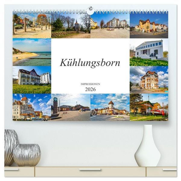 Produktbild: K&uuml;hlungsborn Impressionen (hochwertiger Premium Wandkalender 2026 DIN A2 quer), Kunstdruck in Hochglanz
