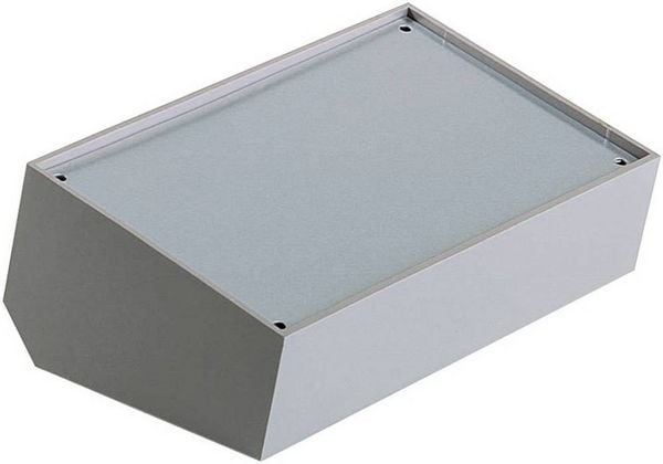 Produktbild: TEKO 362.8 Pult-Geh&auml;use (A x B x C x D x E) 160 x 95 x 45 x 60 x 39 mm Kunststoff Blau, Grau, Silber 1 St.