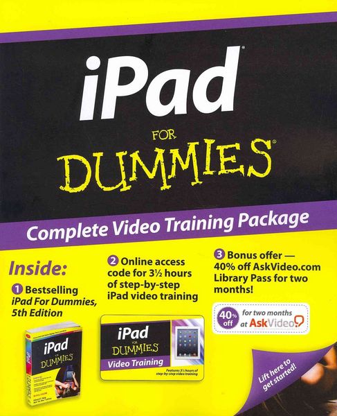 Produktbild: IPad for Dummies, 5th Edition, Book + Online Video Training Bundle