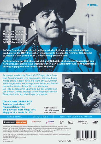 Produktbild: Blaulicht - Box 1 - DDR TV-Archiv [2 DVDs]
