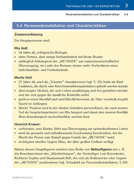 Produktbild: Corpus Delicti von Juli  Zeh - Textanalyse und Interpretation