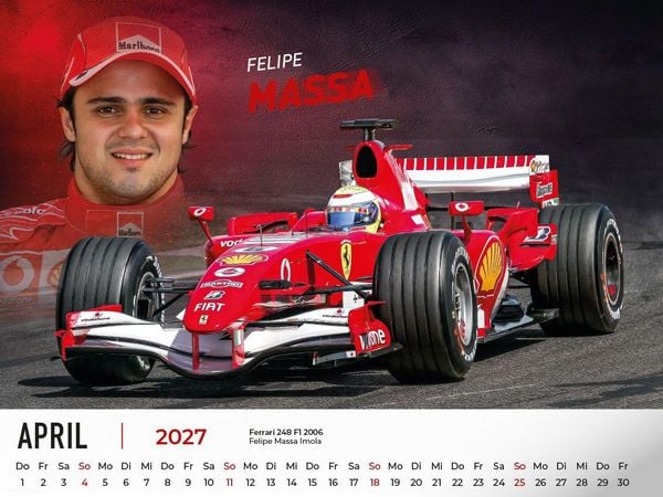 Produktbild: Ferrari Legenden in der Formel 1 Kalender 2027
