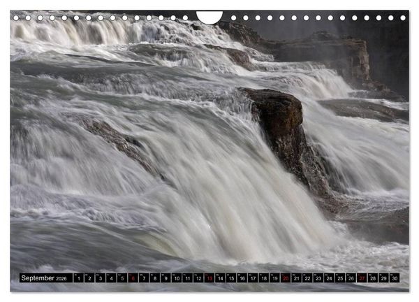 Produktbild: Wasserf&auml;lle Islands (Wandkalender 2026 DIN A4 quer), CALVENDO Monatskalender