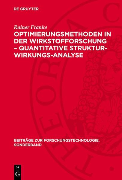 Produktbild: Optimierungsmethoden in der Wirkstofforschung - Quantitative Struktur-Wirkungs-Analyse