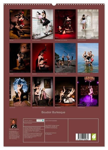 Produktbild: Boudoir Burlesque (hochwertiger Premium Wandkalender 2026 DIN A2 hoch), Kunstdruck in Hochglanz