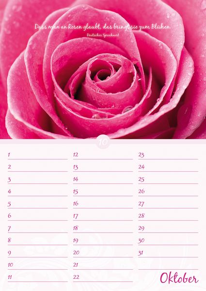 Produktbild: Geburtstagskalender Bl&uuml;tenpracht - immerw&auml;hrend - (21 x 30)