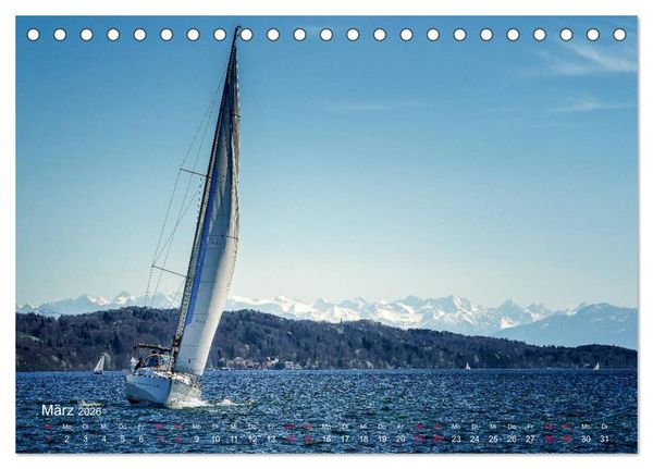 Produktbild: Impressionen vom Starnberger See (Tischkalender 2026 DIN A5 quer), CALVENDO Monatskalender