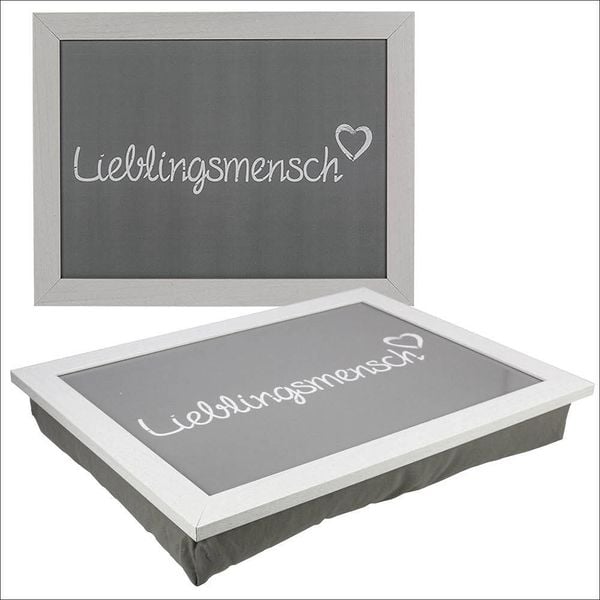 Produktbild: Kissen-Tablett Lieblingsmensch