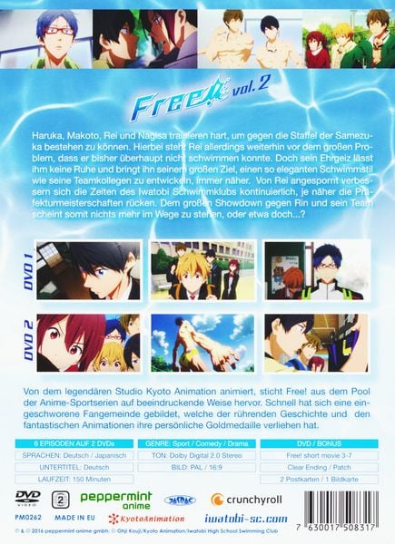 Produktbild: Free! - Box 2 [LE] [ 2 DVDs]