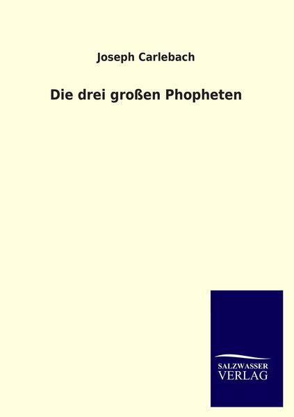 Produktbild: Die drei gro&szlig;en Phopheten