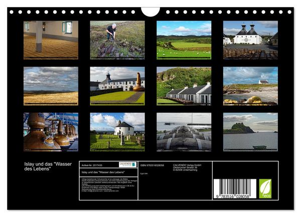 Produktbild: Islay und das "Wasser des Lebens" (Wandkalender 2026 DIN A4 quer), CALVENDO Monatskalender