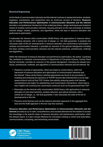 Produktbild: Resource Allocation and Performance Optimization in Communication Networks and the Internet