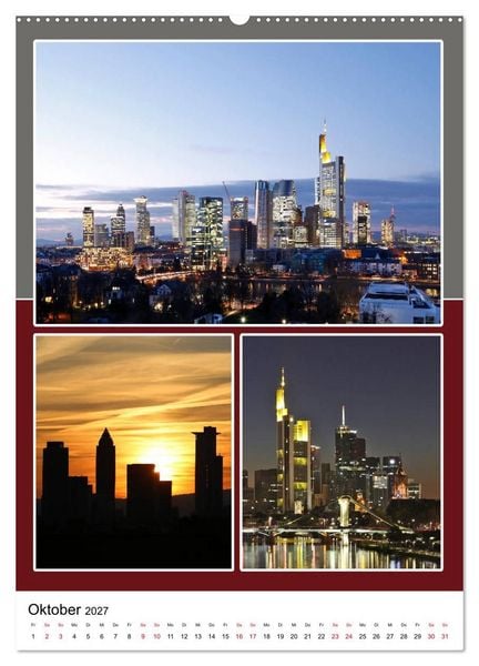 Produktbild: Frankfurt am Main und die sch&ouml;nsten Stadtteilen (Wandkalender 2027 DIN A2 hoch), CALVENDO Monatskalender