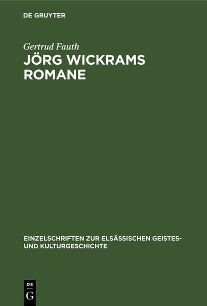 Produktbild: J&ouml;rg Wickrams Romane