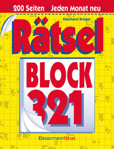 Rätselblock 321, Taschenbuch von Eberhard Krüger, Bassermann, 978-3-8094-4817-4