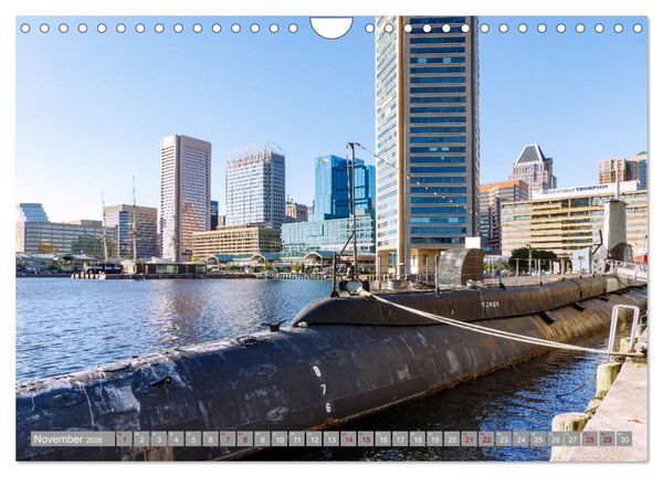 Produktbild: Baltimore. Maritimer Charme an der Ostk&uuml;ste der USA (Wandkalender 2026 DIN A4 quer), CALVENDO Monatskalender