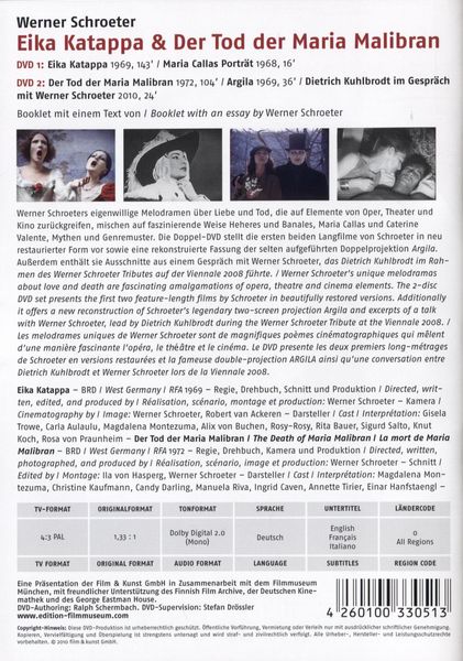 Produktbild: Eika Katappa/Der Tod der Maria Malibran - Edition Filmmuseum [2 DVDs]