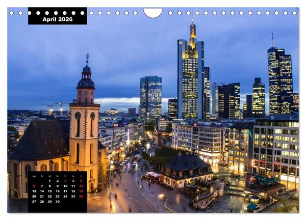 Produktbild: City Lights - Lichter der Nacht (Wandkalender 2026 DIN A4 quer), CALVENDO Monatskalender