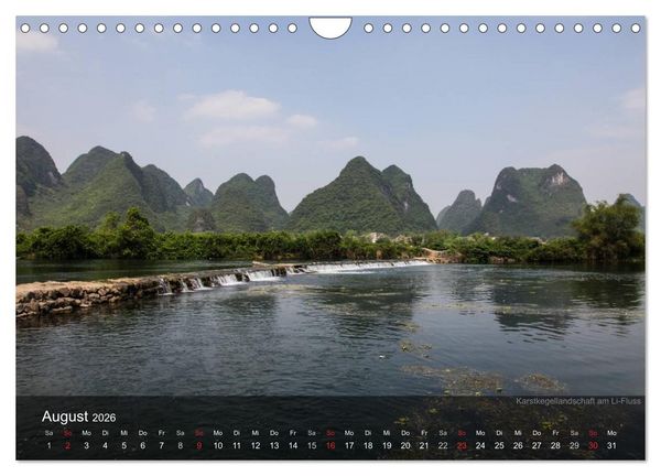 Produktbild: Erlebe China (Wandkalender 2026 DIN A4 quer), CALVENDO Monatskalender